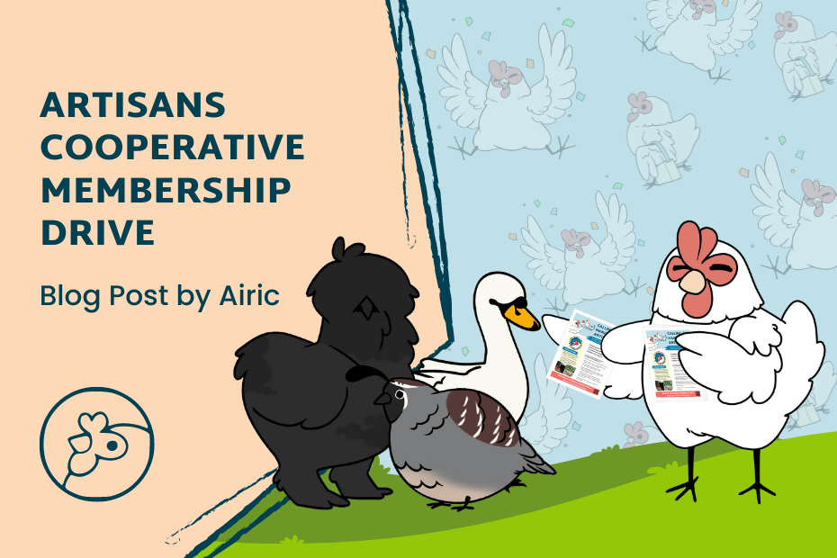 Artisans Cooperative Membership Drive - blog post by Airic