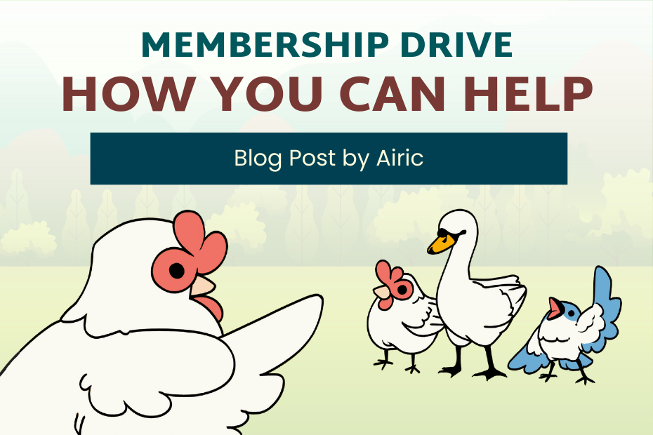 Membership Drive: How You Can Help - Blog Post by Airic